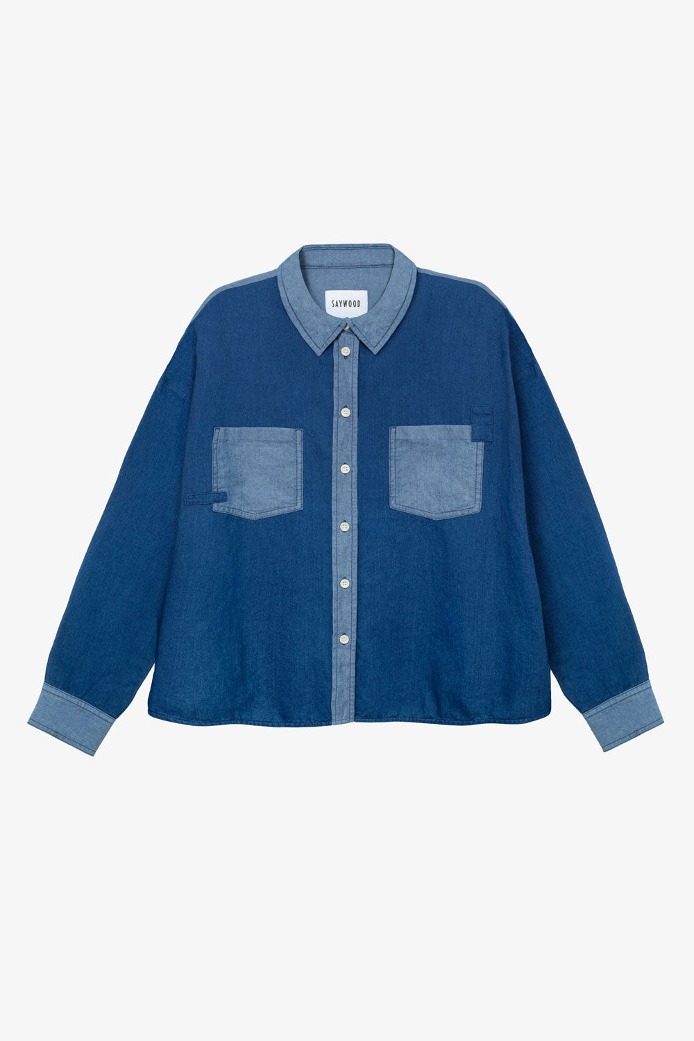 Lela Patch Pocket Shirt, Japanese Denim