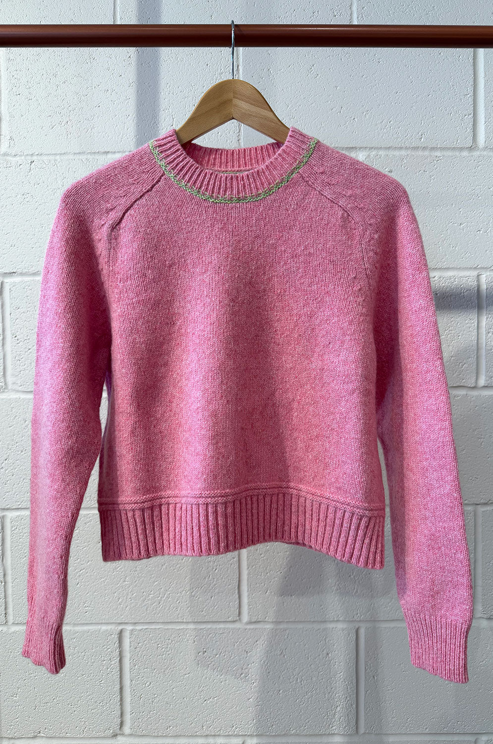 Rosalind Sweater, Pink Lambswool & Cashmere