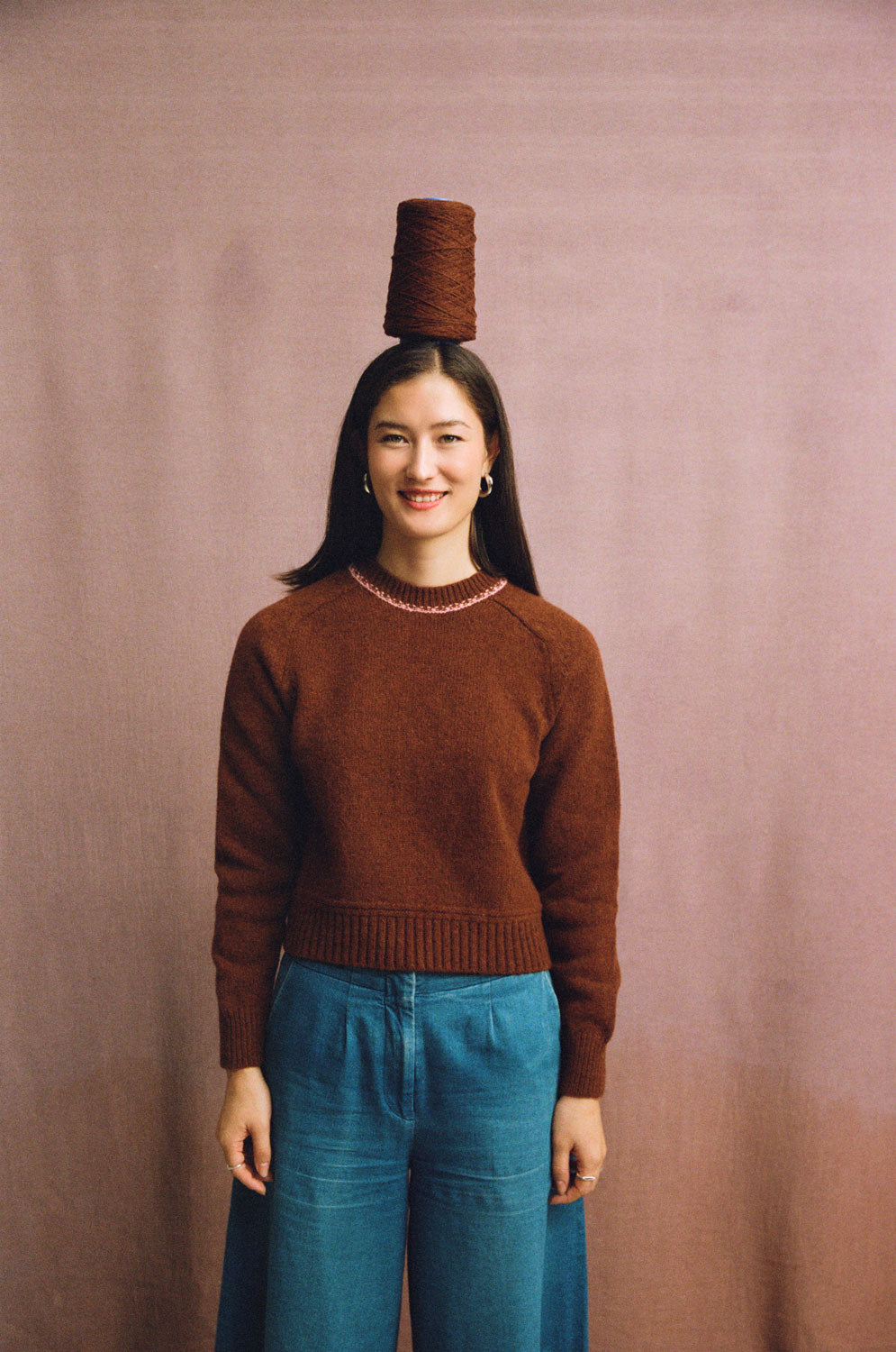 Rosalind Sweater, Rust Lambswool & Cashmere