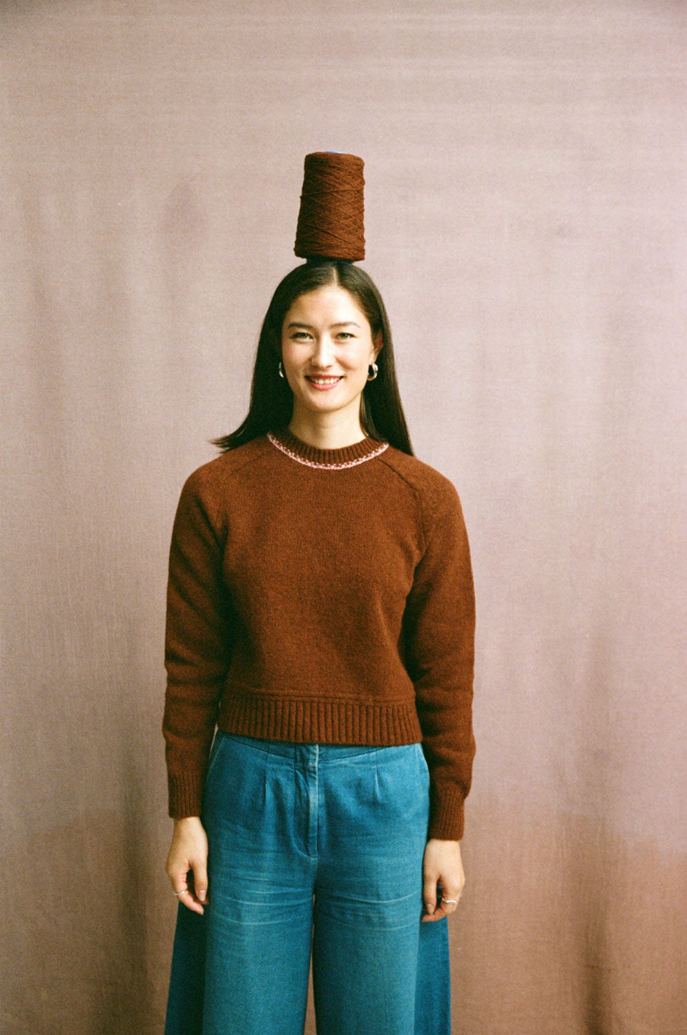 Rosalind Sweater, Rust Lambswool & Cashmere