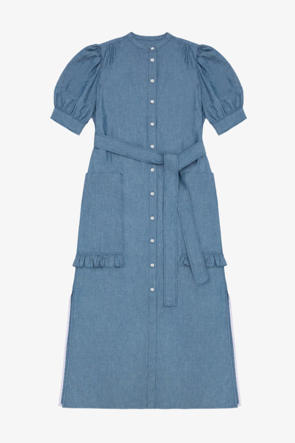 denim dress japanese Womens Light Wash Shirtdress, Rosa Colour:Cherry SHEIN SXY One Shoulder Magical 10 27cm across bib