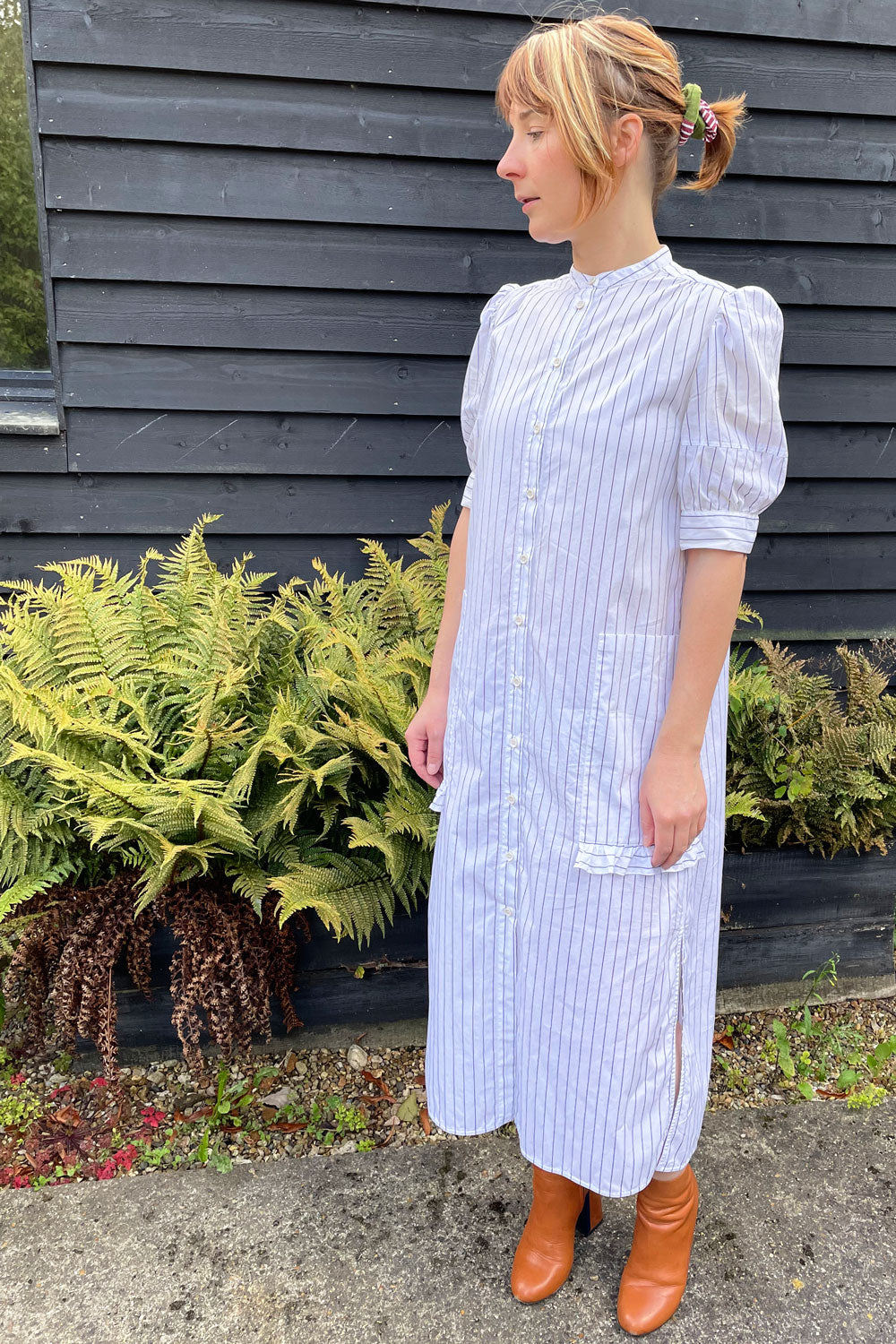 Pinstripe shirt dress hotsell