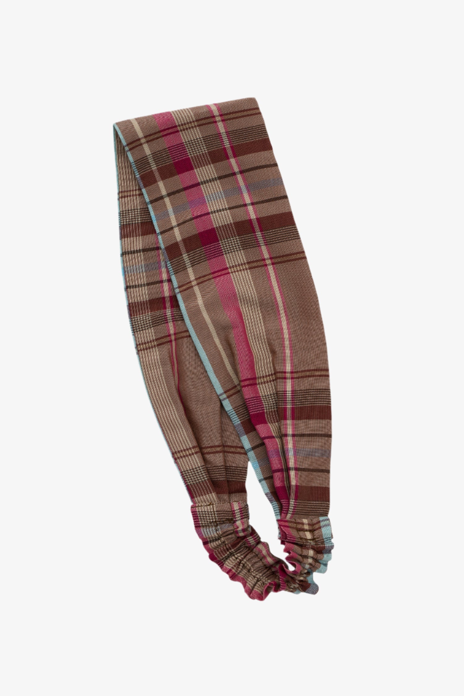 Heidi Headband, Zero Waste, Pink Check | Deadstock Cloth