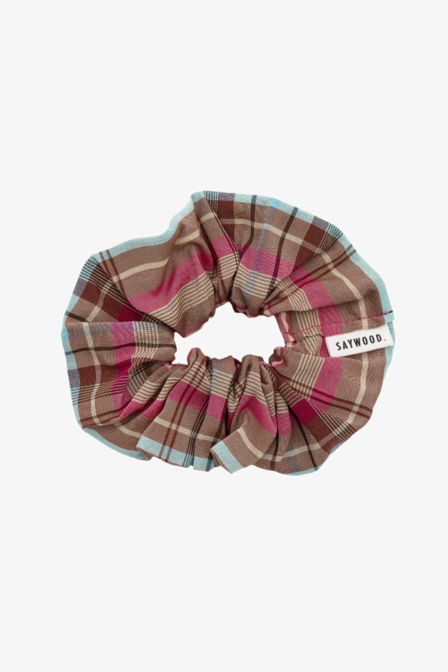 Scrunchie, Zero Waste, Pink Check | Deadstock Cloth